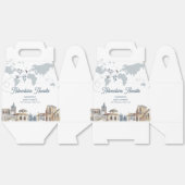 Travel Adventure World Map Airplane Baby Shower  Bedankdoosjes (Ongevouwen)