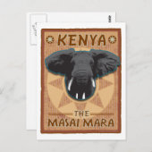 TRAVEL-Afrika-Kenia- Briefkaart (Voorkant / Achterkant)