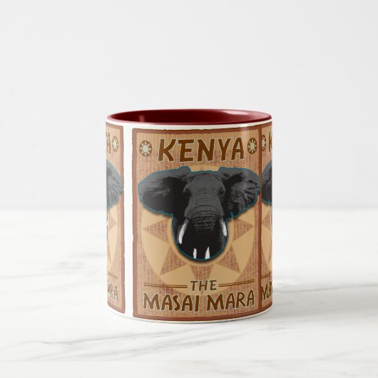 TRAVEL-Afrika-Kenia Tweekleurige Koffiemok (Center)