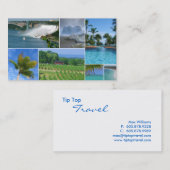 Travel Agent Collage Visitekaartje (Voorkant / Achterkant)