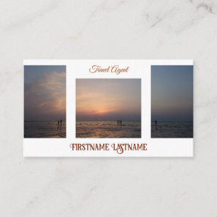 Travel agent drama sky oceanische strandzonsonderg visitekaartje