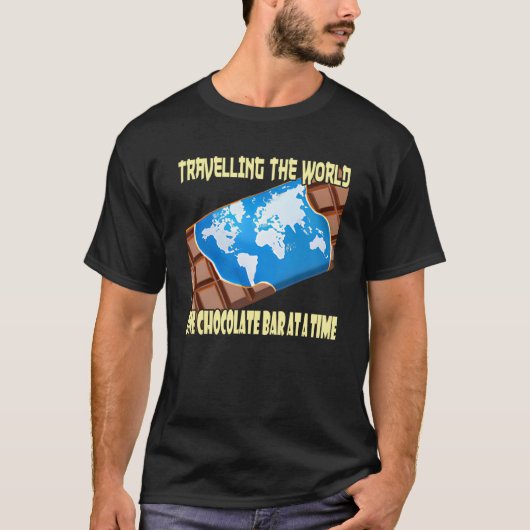 Travel and Chocolate T-shirt (Voorkant)