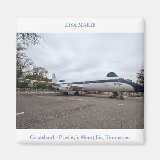 Travel Art Lisa Marie Elvis Presley Magnet (Devant)