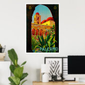 Travel Art Palermo Sicilië Poster (Thuiskantoor)