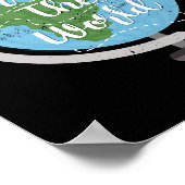 Travel Art reizen over de wereld Poster (Hoek)