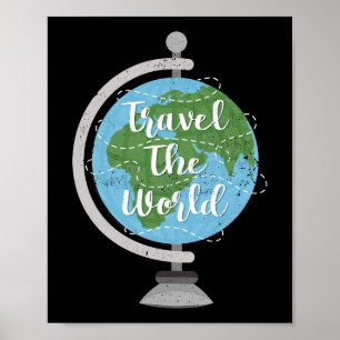 Travel Art reizen over de wereld Poster