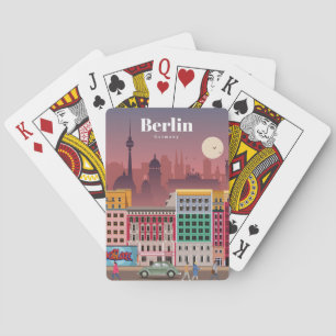 Travel Art Travel To Berlin Germany Pokerkaarten