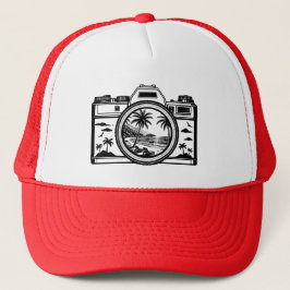 Travel Beach Photography Camera   Trucker Pet
