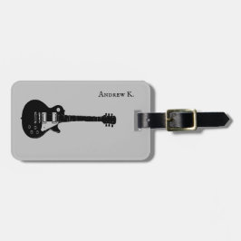 Travel Black rock guitar-muziek Bagagelabel
