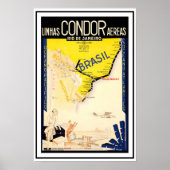 Travel Brasil Brazilië ~  Poster (Voorkant)