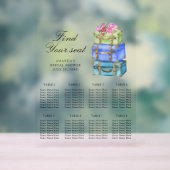 Travel Bridal shower Wedding seating chart (Neutre)