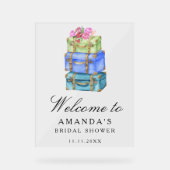 Travel bridal shower welcome sign (Recto)