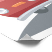 Travel Bus-blaaszoen Poster (Hoek)