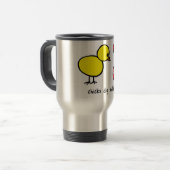 Travel Coffee Mug - Chicken Dig Kickball Reisbeker (Voorkant links)