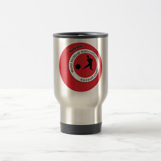 Travel Coffee Mug - Kickball Logo Reisbeker (Center)