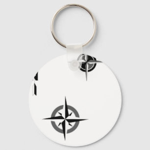 Travel Compass & Map Symbols Sleutelhanger