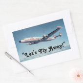 Travel Craft Fun! Rechthoekige Sticker (Envelop)