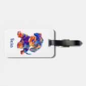 Travel Dog, coloured, cute,  Bagagelabel (Achterkant horizontaal)