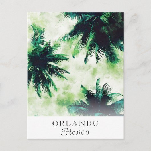 *~* Travel Exotic AP25 Personalize - Palm Leaf. Briefkaart (Voorkant)
