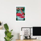 TRAVEL-Flamingo Land Poster (Thuiskantoor)