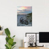 Travel | Florida - Cape San Blas-fietsen Poster (Thuiskantoor)