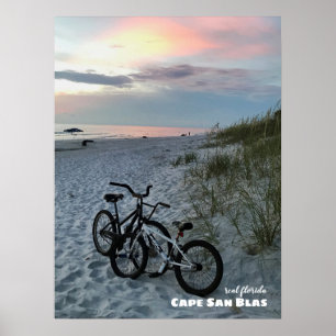 Travel   Florida - Cape San Blas-fietsen Poster