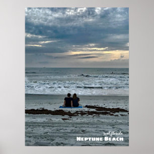Travel   Florida - Neptune Beach Sunrise Poster