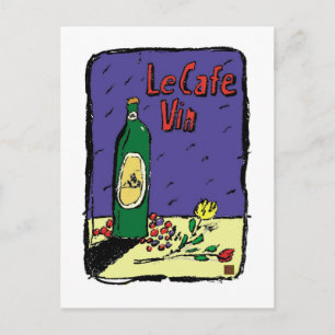TRAVEL-Frankrijk-LeCafe Vin- Briefkaart