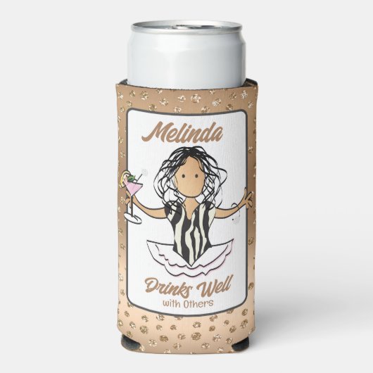 Travel Funny Cruise Vacking for her Foam Drink (Seltzer Voorkant)