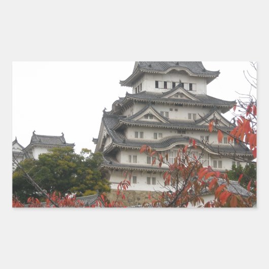 Travel Himeji Castle Rechthoekige Sticker (Voorkant)