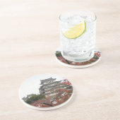 Travel Himeji Castle Zandsteen Onderzetter (Zijkant)