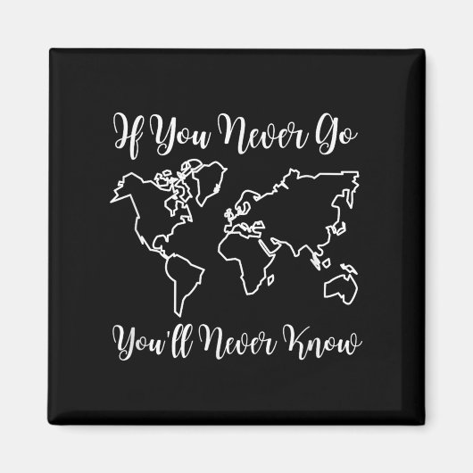 Travel - If You Never Go, You'll Never Know  Magneet (Voorkant)