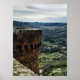 Travel Italië - Orvieto Umbrian Countryside Poster