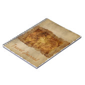 Travel Journal oud kaartenpapier Notitieboek (Linkerzijde)
