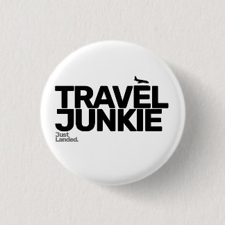 Travel Junkie Button