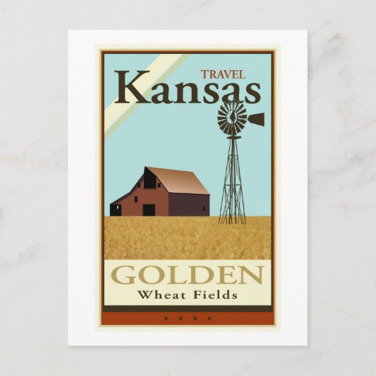 Travel Kansas Briefkaart (Voorkant)
