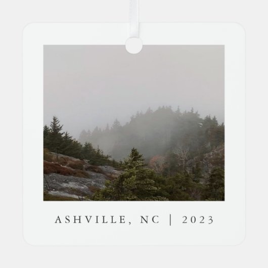 Travel Keepsake Photo Ornament (Voorkant)