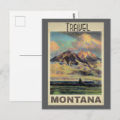 Travel Montana poster, Briefkaart (Voorkant / Achterkant)