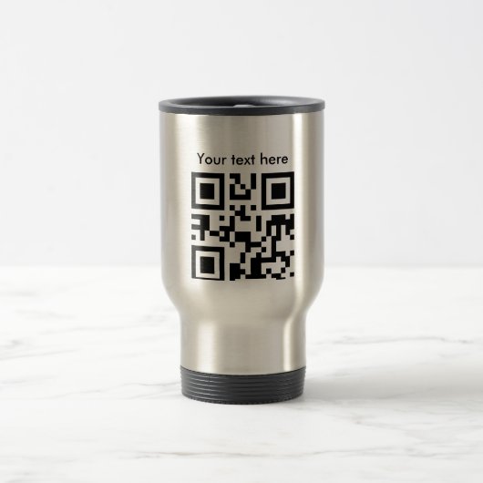 Travel mug (aangepaste tekst) reisbeker (Center)