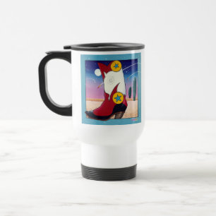 Travel Mug - Cowboy Boot, helemaal gekleed Reisbeker