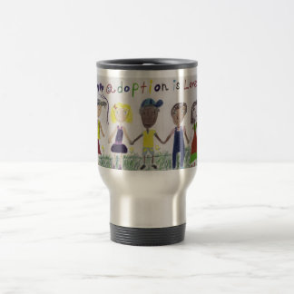 Travel Mug/Cup - Adoptie is liefde Reisbeker