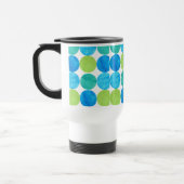Travel Mug met deksel, Blue Moons Pattern Reisbeker (Links)