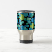 Travel Mug met deksel, Blue Moons Pattern Reisbeker (Center)