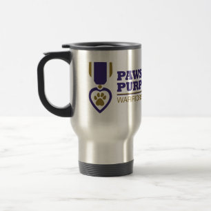 Travel Mug - Metal met Colour Logo Reisbeker