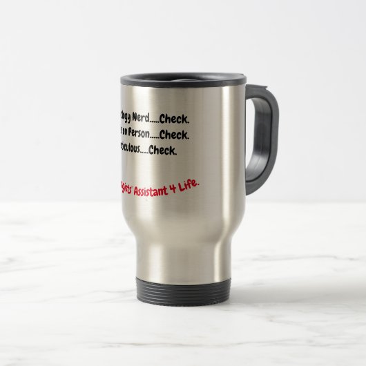 Travel mug Pathologists' Assistant (Devant droit)