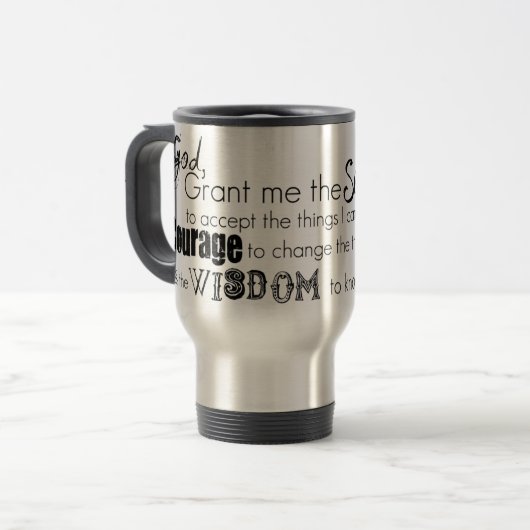 Travel Mug Service Prayer Reisbeker (Voorkant links)