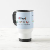 Travel Mug van de leerlingenadviseur Reisbeker (Voorkant links)