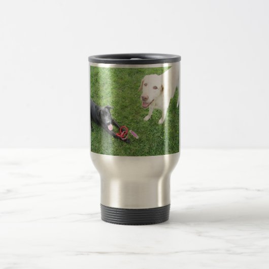 Travel Mug voor labrador Retriever Roestvrij staal Reisbeker (Center)