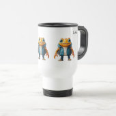 Travel mug with custom name and frog image (Devant droit)