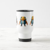 Travel mug with custom name and frog image (Centre)